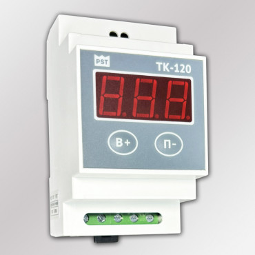 Терморегулятор ТК-120 PST с выносным датчиком 0,1°C, контакт 1С (16А) 